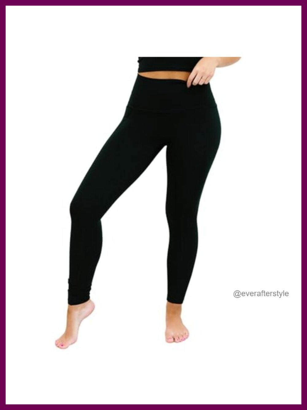 High Waisted Gym Leggings with Tummy Control & Hidden Phone Pocket, Stretch